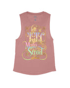 Vintage Pink Flowy Tank