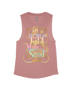 Vintage Pink Flowy Tank / XS