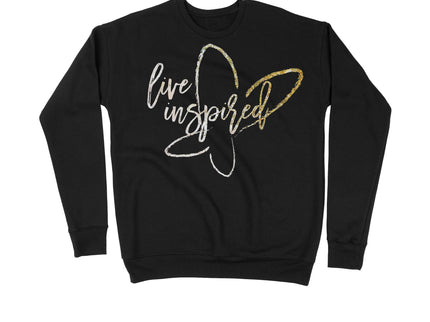 live inspired butterfly (Gold Sparkle)