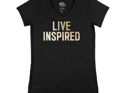 live inspired (pastel and gold sparkle)