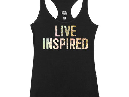 live inspired (pastel and gold sparkle)