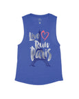 Heather Navy Flowy Tank