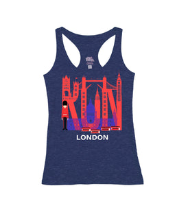 Heather Navy Racerback / M