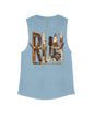 Stone Blue Flowy Tank