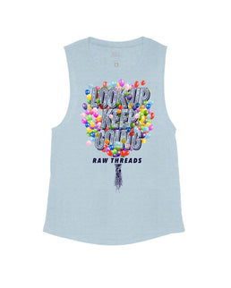 Stone Blue Flowy Tank / XS