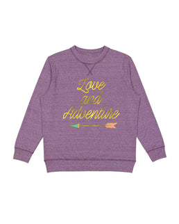 Plum Heather Pullover / S