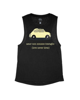 Black Flowy Tank / XS