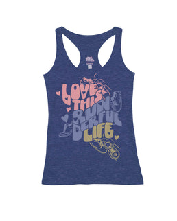 Heather Navy Racerback