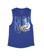 Heather Navy Flowy Tank