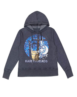 Heather Navy Hoodie / S