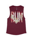 Maroon Flowy Tank