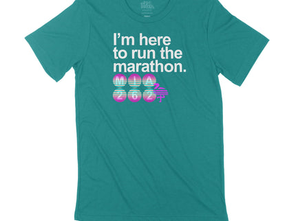 Miami I'm here to run the marathon