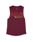 Maroon Flowy Tank