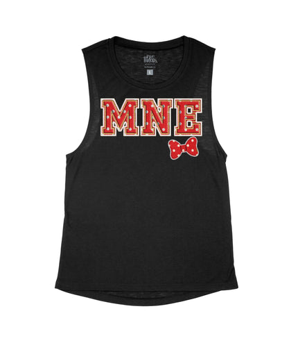 MNE Red Sorority Letters