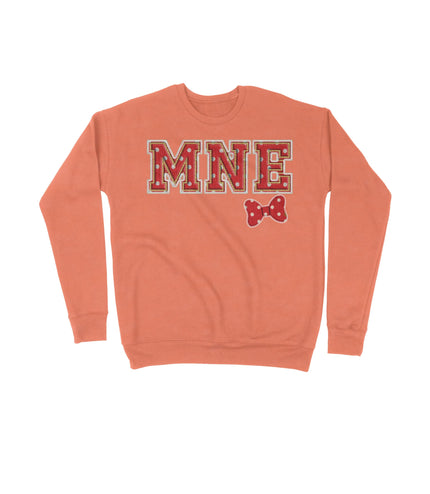 MNE Red Sorority Letters