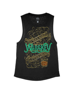 Black Flowy Tank / XS