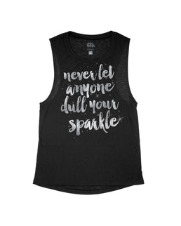 Black Flowy Tank / XS