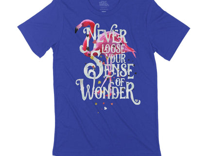 Never lose your sense of wonder flamingo