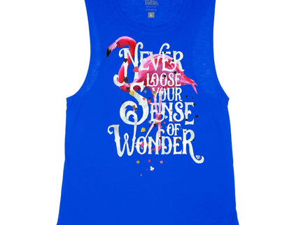 Never lose your sense of wonder flamingo