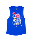 Royal Blue Flowy Tank