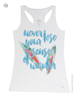 Pale Heather Gray Racerback / XS