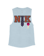 Stone Blue Flowy Tank