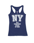 Heather Navy Racerback