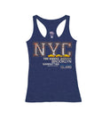 Heather Navy Racerback