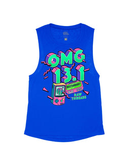 Royal Blue Flowy Tank / S