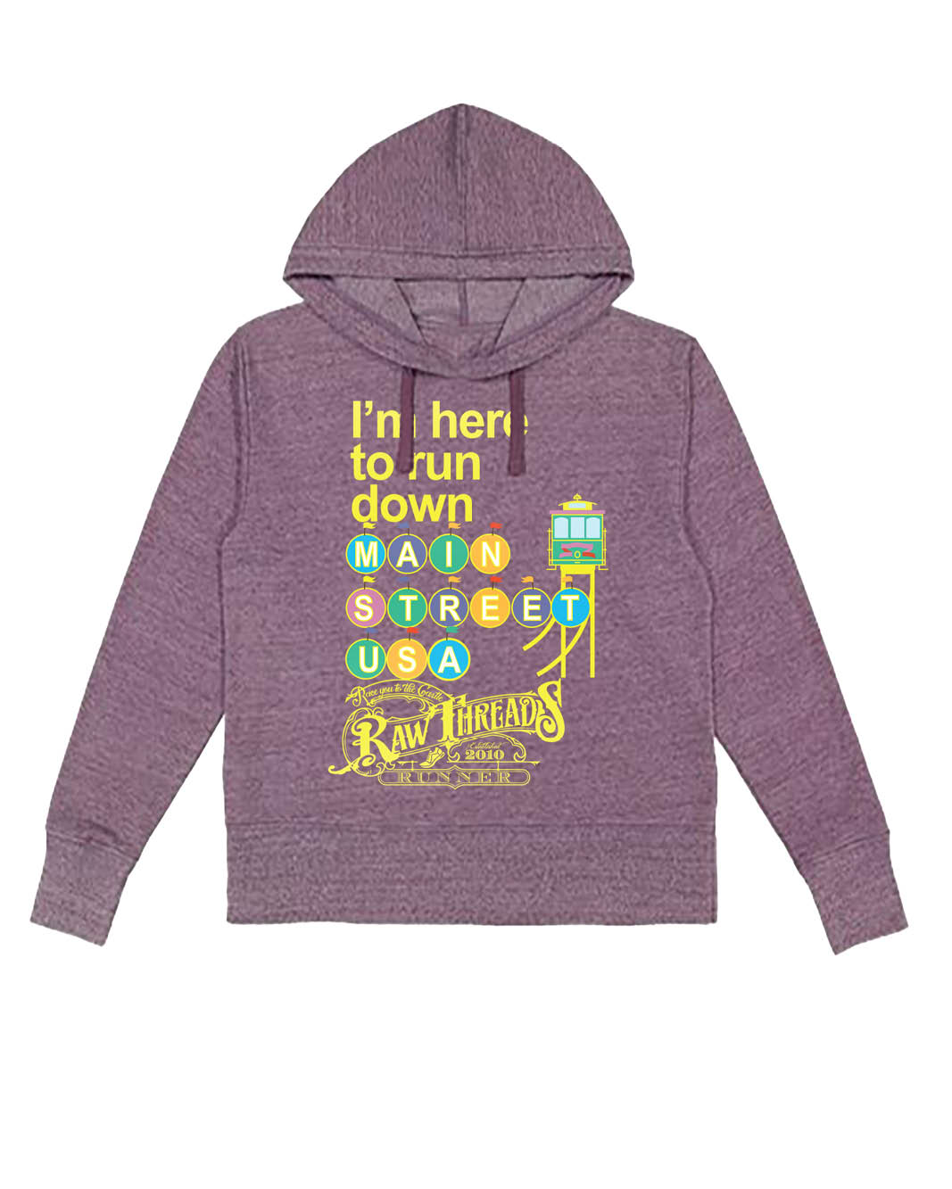 Pastel I'm here to run Main Street