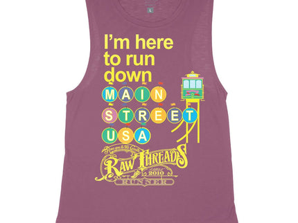 Pastel I'm here to run Main Street