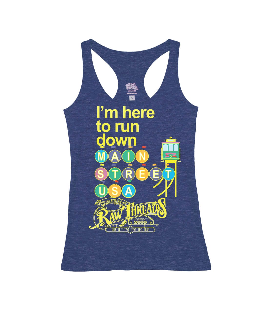 Pastel I'm here to run Main Street