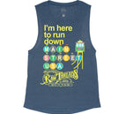 Antique Midnight Flowy Tank