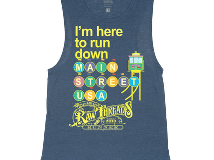 Pastel I'm here to run Main Street