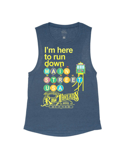 Pastel I'm here to run Main Street