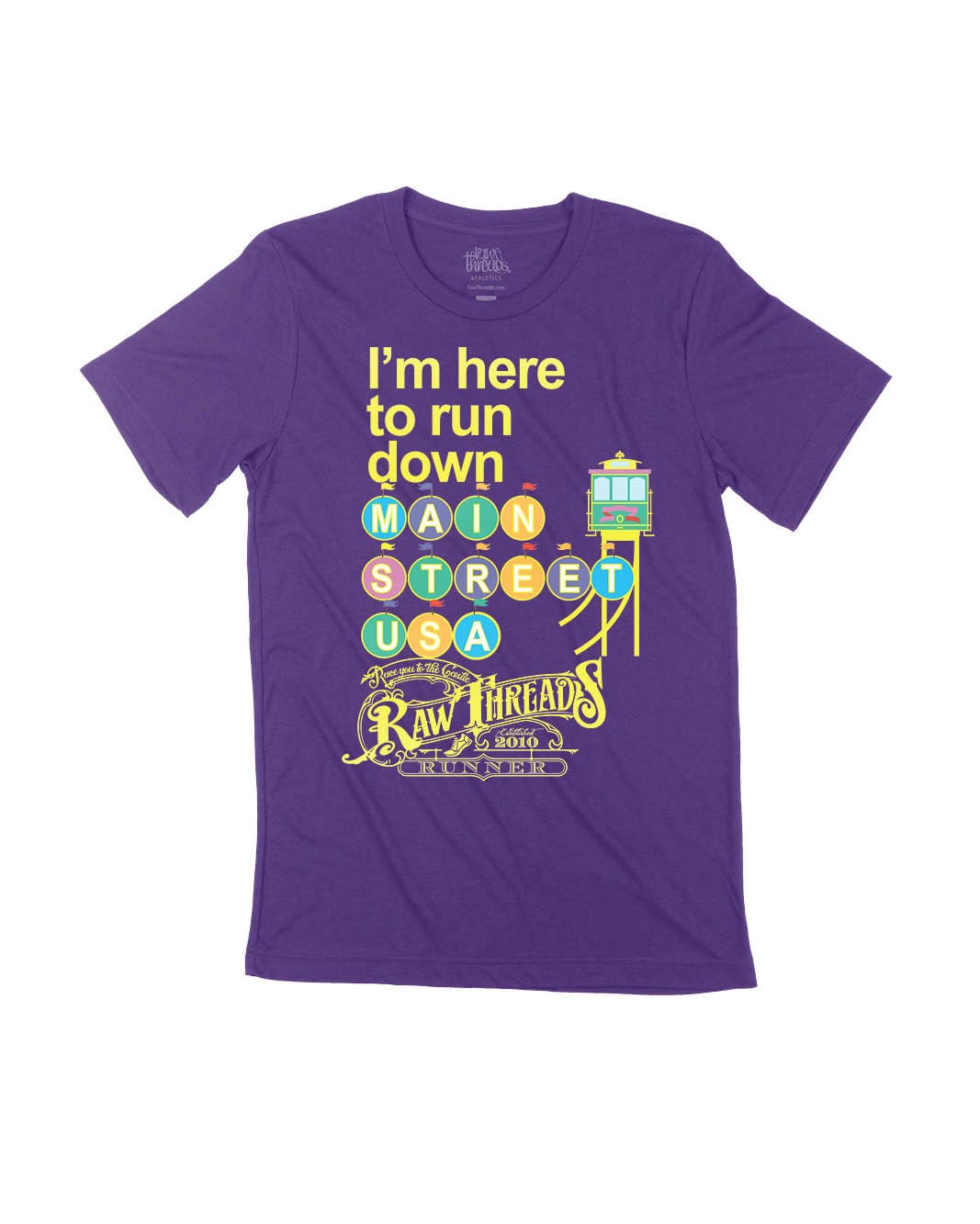 Pastel I'm here to run Main Street
