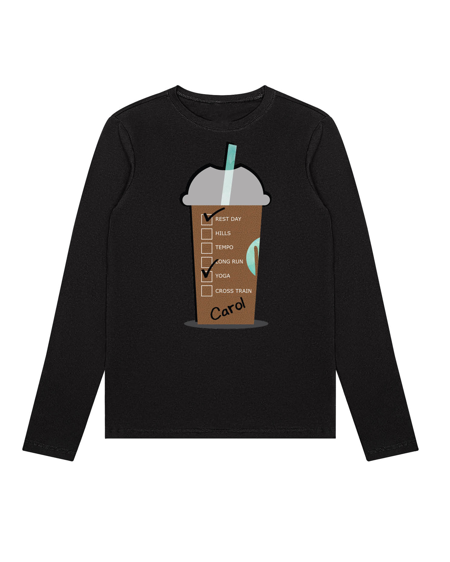 Personalized Giant Cold Coffee Cup (Distances)