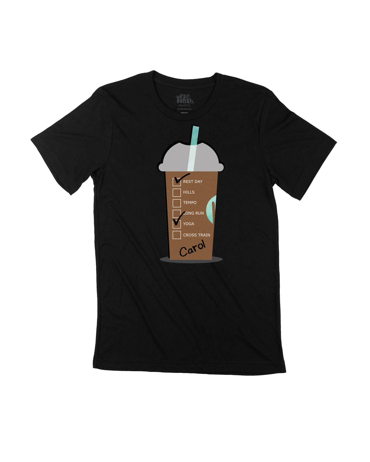 Personalized Giant Cold Coffee Cup (Distances)
