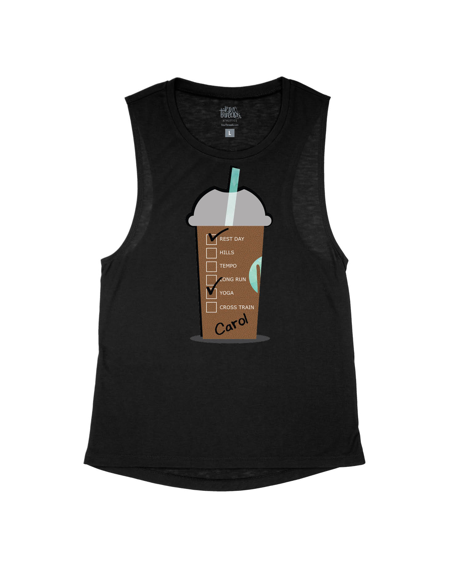 Personalized Giant Cold Coffee Cup (Distances)