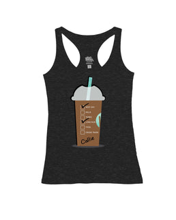 Black Heather Racerback / S