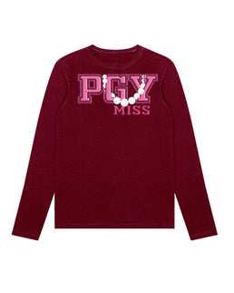 Maroon Heather Long Sleeve / XS