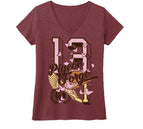 Maroon Heather Ultralight V-Neck