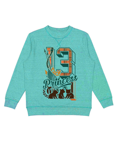 Plaid Warrior Princess Varsity Block Numbers