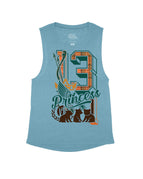 Heather Teal Flowy Tank