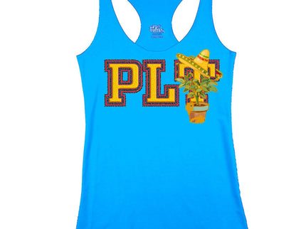PLT (plant with sombrero) Sorority Letters