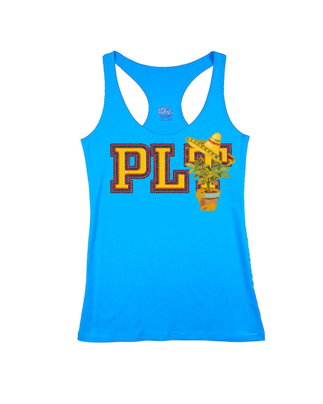 PLT (plant with sombrero) Sorority Letters