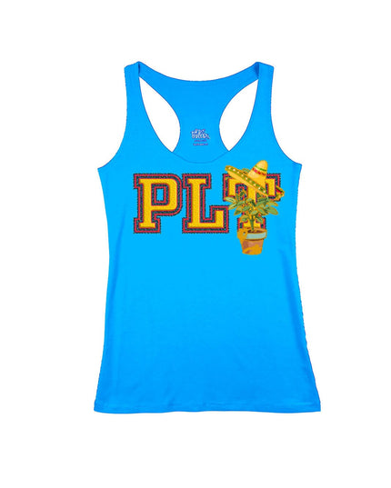 PLT (plant with sombrero) Sorority Letters