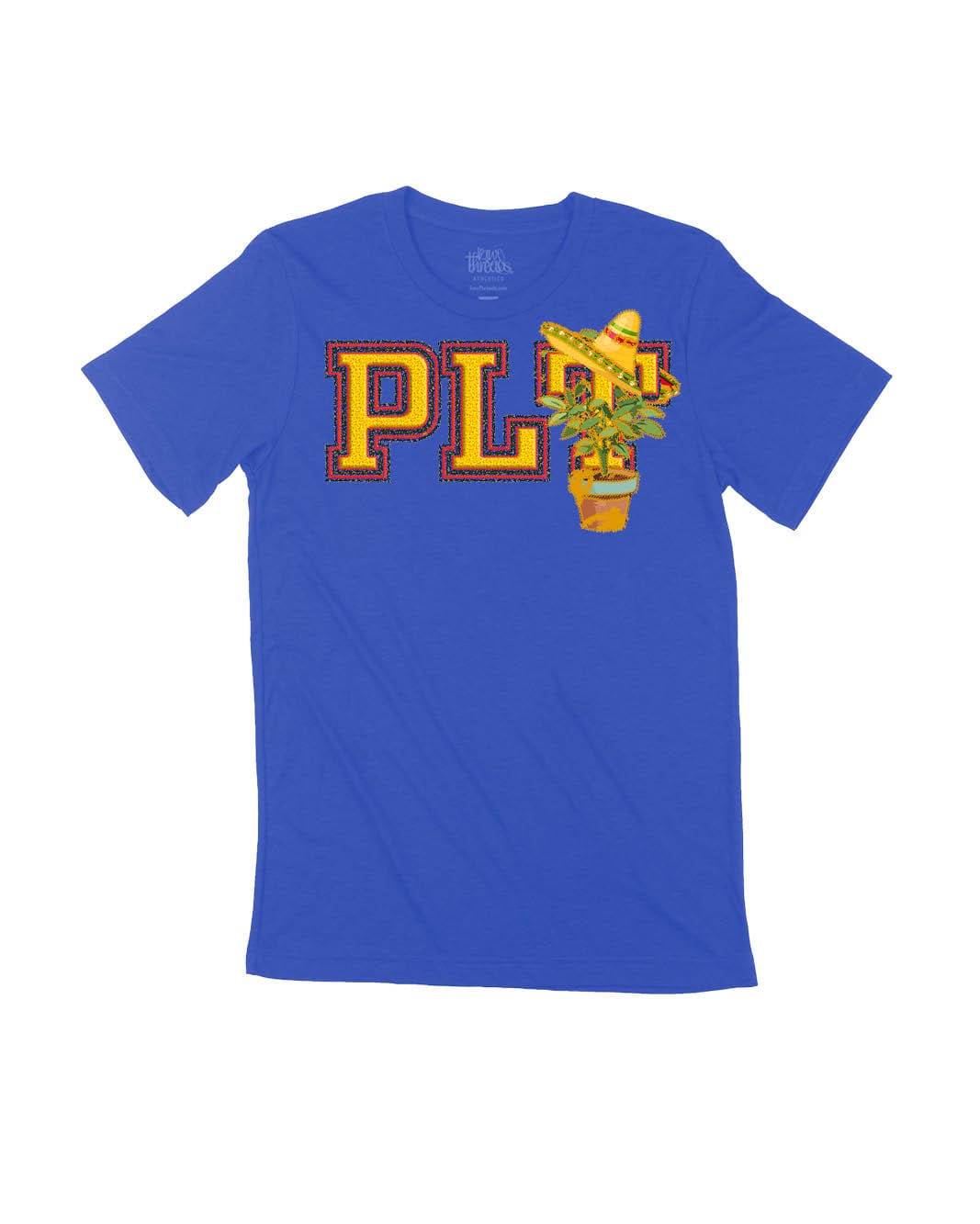 PLT (plant with sombrero) Sorority Letters