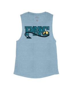 Stone Blue Flowy Tank / S
