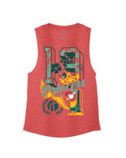 Red Heather Flowy Tank